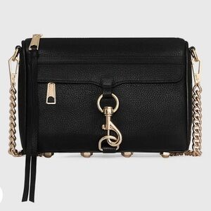 Rebecca Minkoff Mini M.A.C. Crossbody Bag with Gold Accents